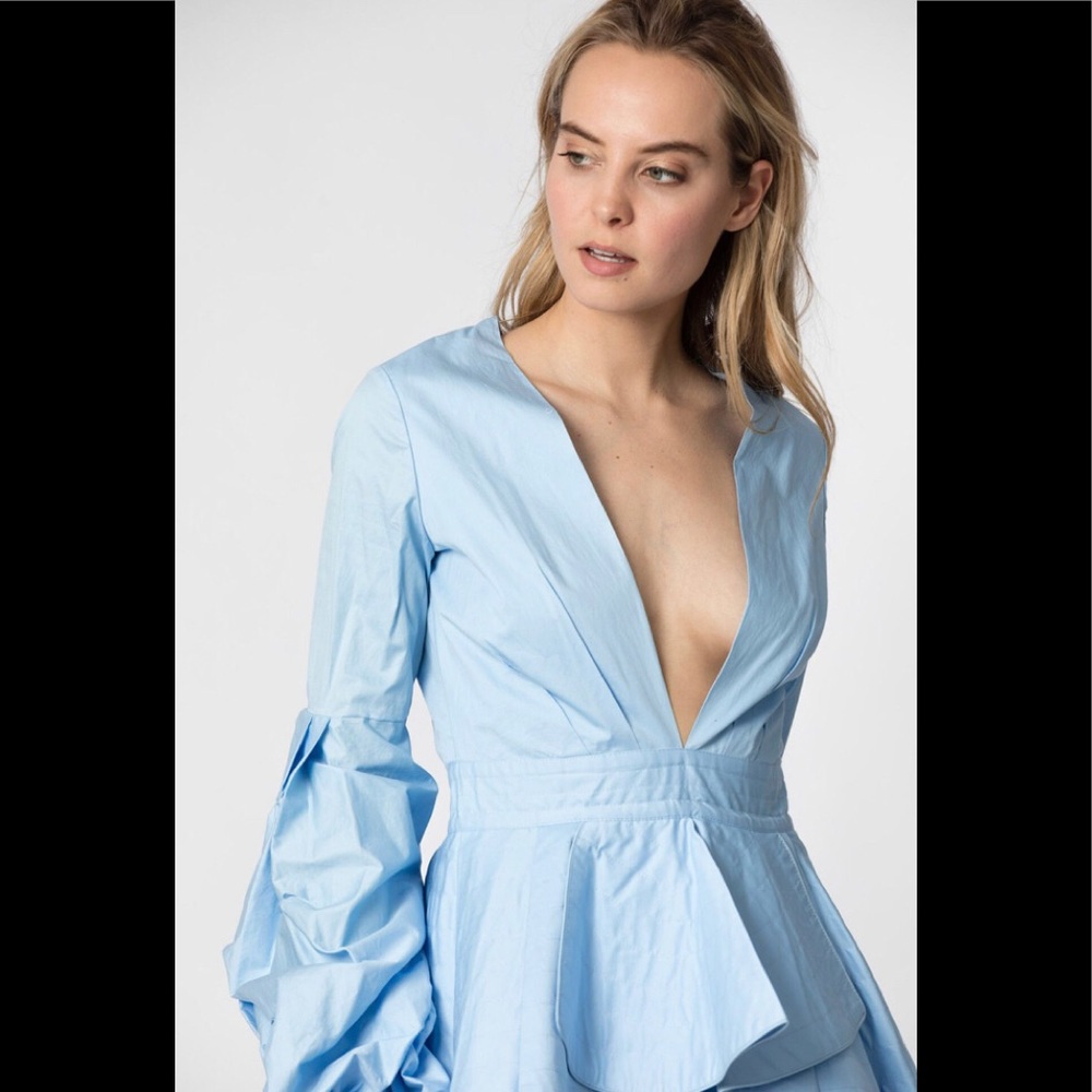 Black Haute Rogue peplum Blouse